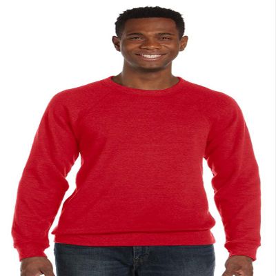 Bella + Canvas Unisex Sponge Fleece Crewneck Sweatshirt S RED