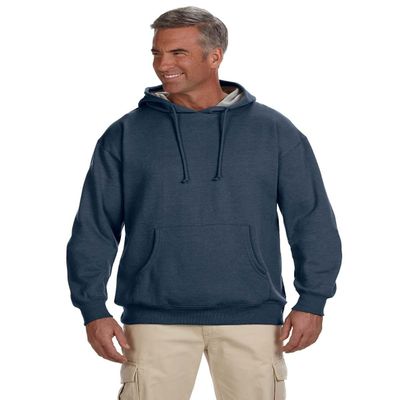 econscious Adult 7 oz. Organic/Recycled Heathered Fleece Pullover Hood M WATER