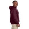 econscious Adult 7 oz. Organic/Recycled Heathered Fleece Pullover Hood S BERRY view 3