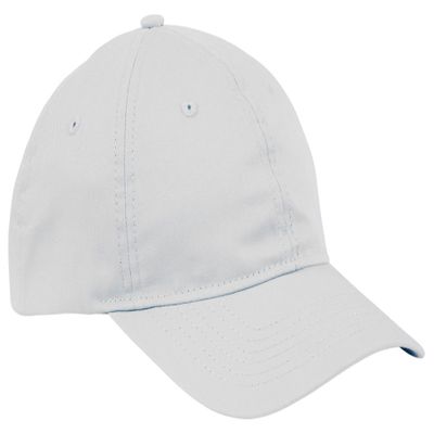 Big Accessories 6-Panel Twill Unstructured Cap OS WHITE