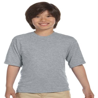 JERZEES Dri-Power Sport Youth Short Sleeve T-Shirt S Athletic Heather