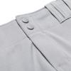 CHAMPRO Triple Crown Knicker Style Youth Baseball Pants in Solid Color with Reinforced Sliding Areas, Grey , X-Large view 3