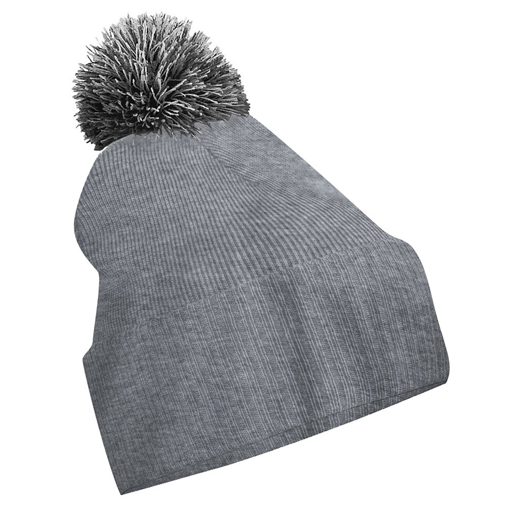 Beechfield Big Girls Snowstar Duo Extreme Winter Hat (One Size) (Heather Gray/Black)