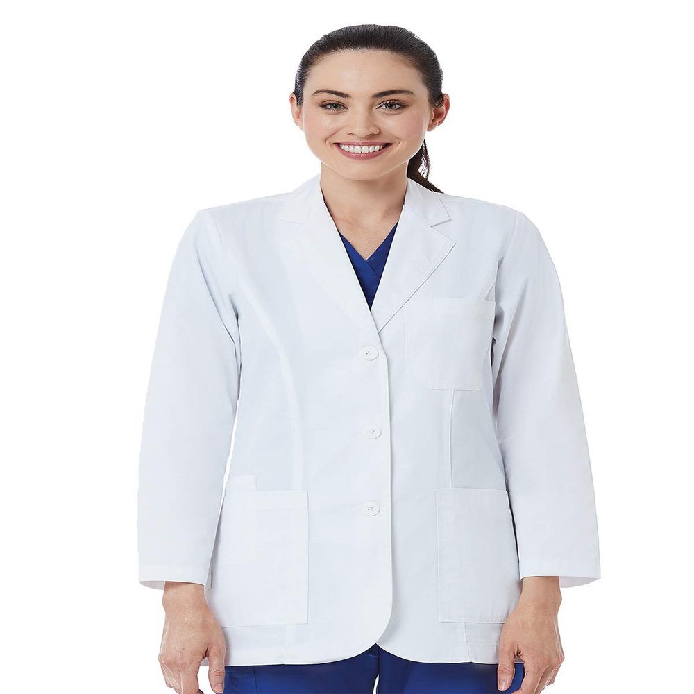 Maevn RED Panda Ladies Consultation Coat(White, X-Large)