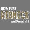 100 Percent Pure Redneck Decal Sticker 4" x 10" view 1