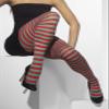 Smiffys - Tights - Ideal for Christmas Dress - Red & Green Stripted - Adult Size view 3