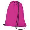 BagBase Budget Water Resistant Sports Gymsac Drawstring Bag (11L) (One Size) (Fuschia) view 1