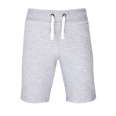 AWDis Hoods Plain Heavyweight Campus Shorts (S) (Heather Grey)