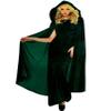 Fun World Women's Green Hooded Cape One Size Fits Most Green