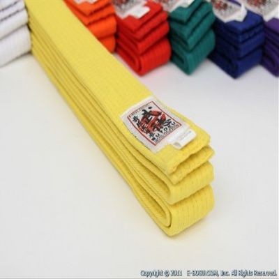 E-BOGU Martial Arts OBI Yellow (Size 2 (240cm/94in))