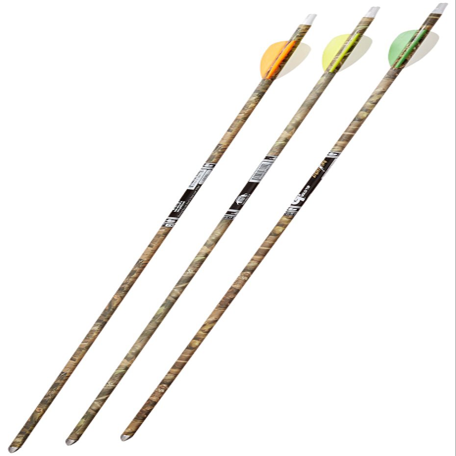 Gold Tip Camo Lightning Youth Arrows with 2.5-Inch Vanes (72 Count)