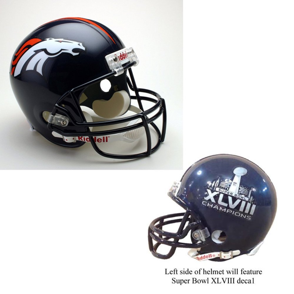 Riddell NFL Denver Broncos Full Size Deluxe Replica Helmet