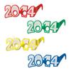 Beistle 50676 50-Piece 14 "2014"Glittered Foil Eyeglasses, Assorted view 1