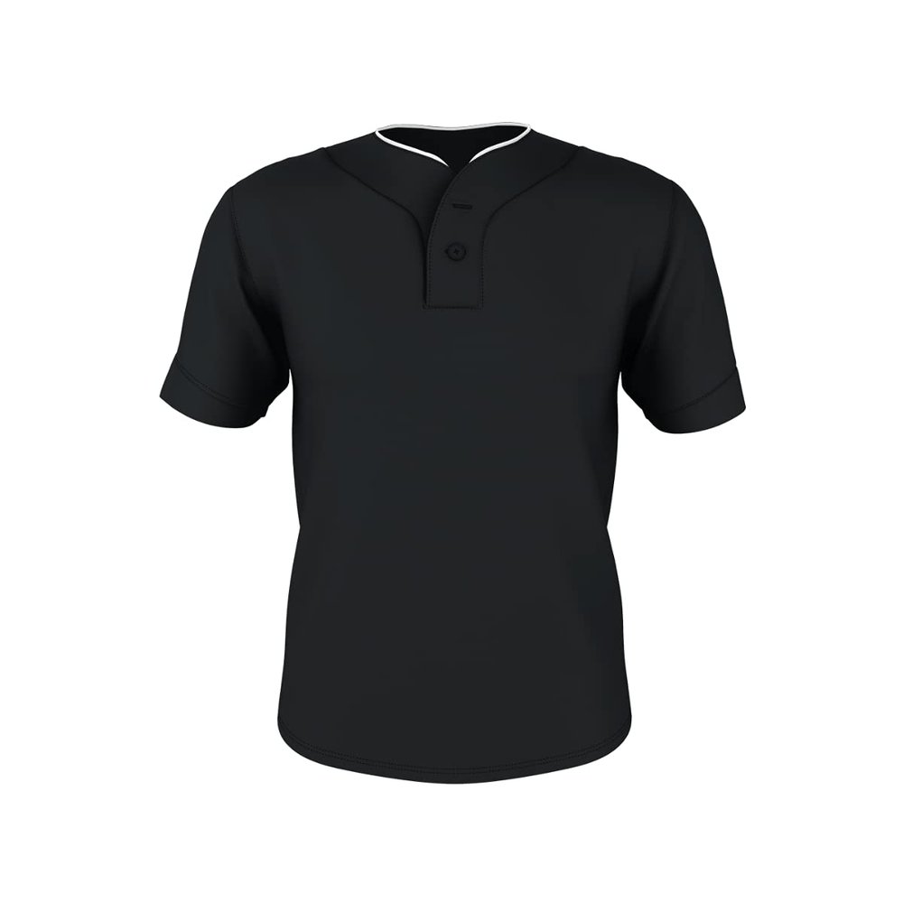 Alleson Athletic 52MTHJY - Two Button Mesh Base - M - BK/WH
