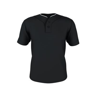 Alleson Athletic 52MTHJ - Two Button Mesh Baseb - S - BK/WH