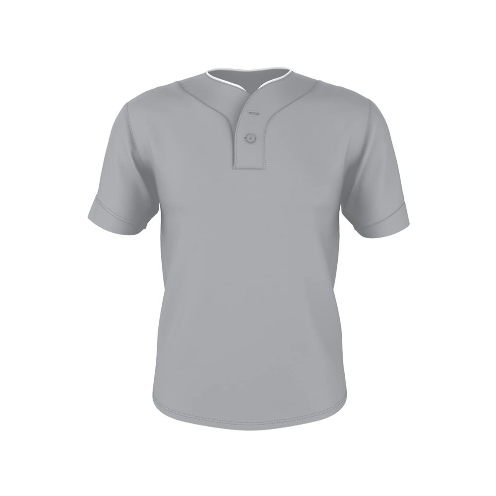 Alleson Athletic 52MTHJ - Two Button Mesh Baseb - 2XL - GY/WH