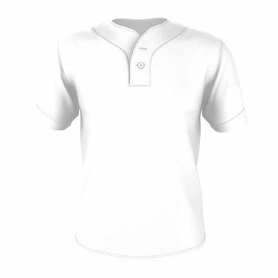 Alleson Athletic 52MTHJY - Two Button Mesh Base - S - WH/WH