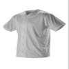 Alleson Athletic Boys' Full Button Baseball Jersey, Grey, Large view 1