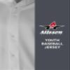 Alleson Athletic Boys' Full Button Baseball Jersey, Grey, Large view 3
