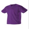 Alleson Athletic Boys' Full Button Baseball Jersey, Purple, Medium view 1
