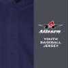 Alleson Athletic Boys' Full Button Baseball Jersey, Navy, Medium view 3