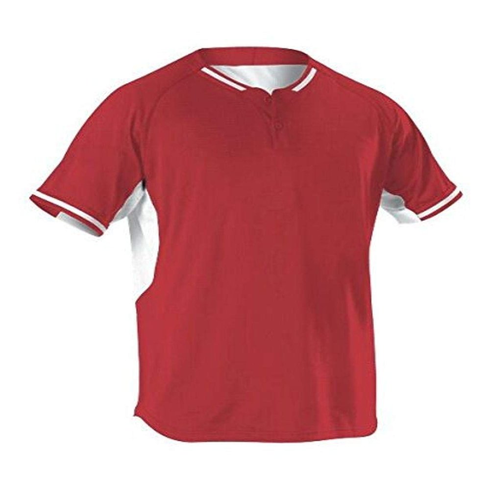 Alleson Athletic Men's Baseball Jersey, Scarlet, X-Large