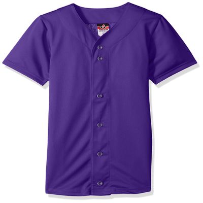 Alleson Athletic Men's Baseball Jersey, Purple, X-Large