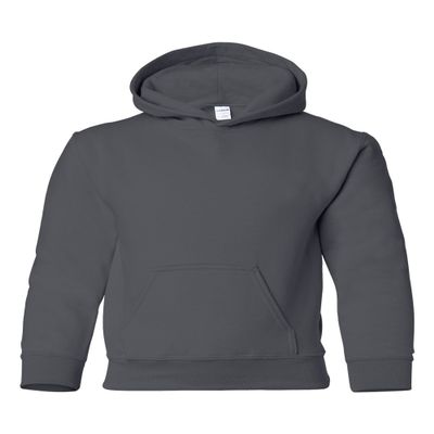 Gildan Heavy Blend Youth Hooded Sweatshirt, Charcoal, Small