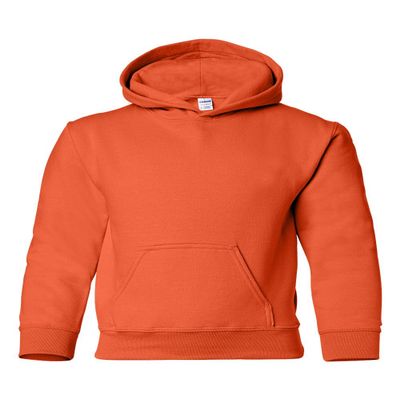 Gildan Heavy Blend Youth Hooded Sweatshirt, Orange, Small