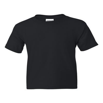 Gildan DryBlend 50/50 Youth T-Shirt, Black, Small