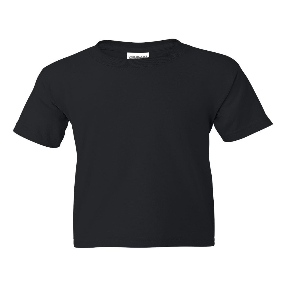 Gildan DryBlend 50/50 Youth T-Shirt, Black, Small