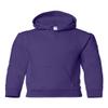 Gildan Heavy Blend Youth Hooded Sweatshirt, Purple, Medium view 1