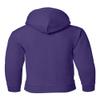 Gildan Heavy Blend Youth Hooded Sweatshirt, Purple, Medium view 3