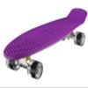 Ridge Skateboards Children Kids Big Brother Large Retro Cruiser-Purple/Clear Wheels, 27 Inch view 1