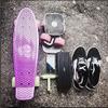 Ridge Skateboards Children Kids Big Brother Large Retro Cruiser-Purple/Pink Wheels, 27 Inch view 4