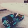 Ridge Skateboards Unisex's Big Brother Large Retro Cruiser, White/Clear Blue, 27 Inch view 3