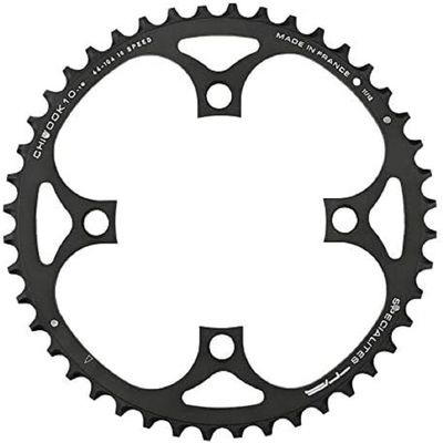 Spcialits TA Unisex's Chinook 104/64pcd 4 Arm 10/11 Speed Chainring, Black, 42T Outer (18mm)