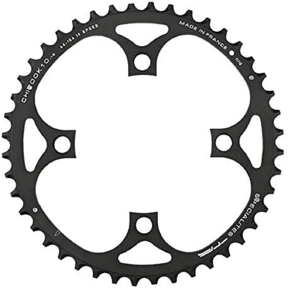 Spcialits TA Unisex's Chinook 104/64pcd 4 Arm 10/11 Speed Chainring, Black, 42T Outer (18mm)