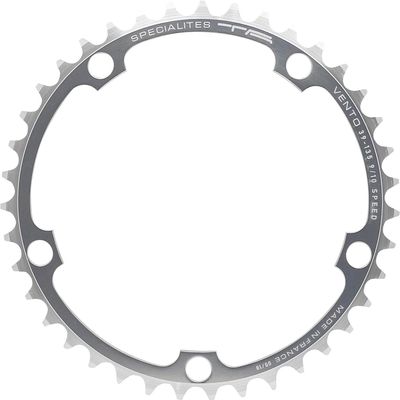 Spcialits TA Vento 135pcd Campagnolo 9/10 Speed Chainring, Silver, 39T Inner