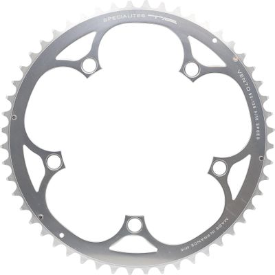 Spcialits TA Unisex's Vento 135pcd Campagnolo 135 PCD 9/10 Speed Chainring, Silver, 52T Outer