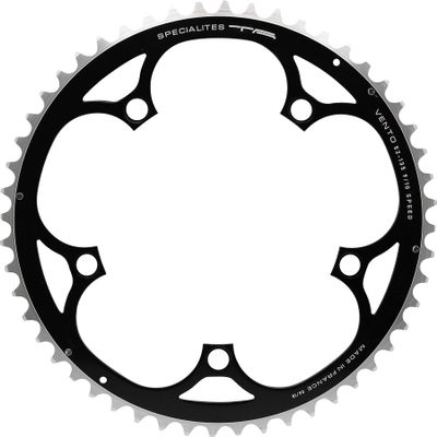 Spcialits TA Vento 135pcd Campagnolo 9/10 Speed Chainring, Black, 52T Outer