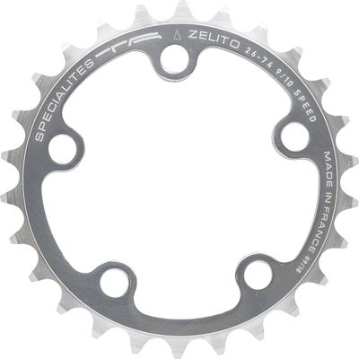Spcialits TA Zelito Triple 74pcd 8/9/10 Speed Chainring, Inner 28t, Silver