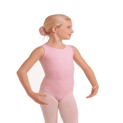 Eurotard 1089 Child Fully Lined Front Tank Leotard,Pink,Small