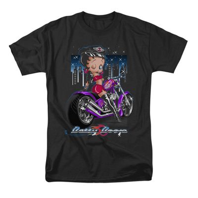 Betty Boop Men's Motorcycle T-Shirt