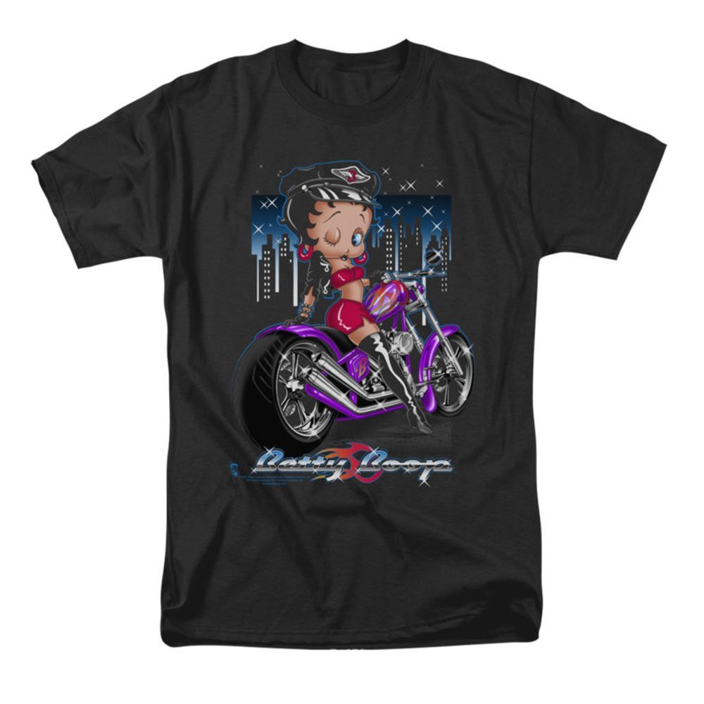 Betty Boop Men's Motorcycle T-Shirt