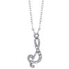 1928 Jewelry European Crystal Initial S Pendant Necklace For Women, 16" view 1