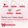 1928 Jewelry European Crystal Initial S Pendant Necklace For Women, 16" view 4