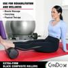 CanDo Black Composite High-Density Foam Rollers for Muscle Restoration Massage Therapy Sport Recovery and Physical Therapy 6" x 18" Round view 4