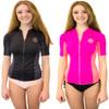 Rip Curl Party Wave Full Zip Short Sleeve Tee, Black, Large view 1