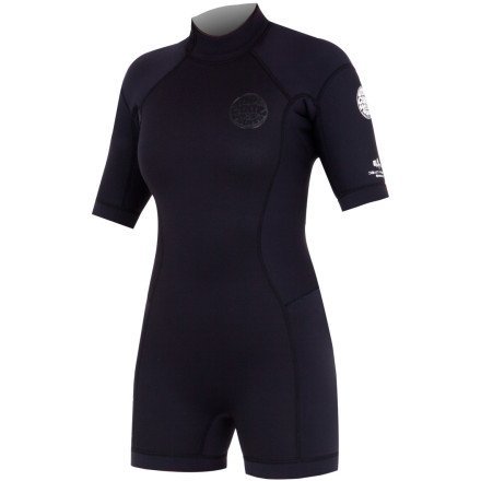 Rip Curl Women's Dawn Patrol Short Sleeve Spring Suit, Black, 14